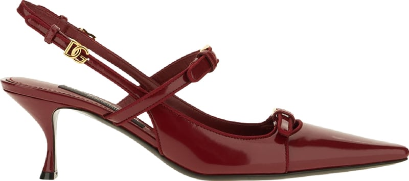Dolce & Gabbana Burgundy patent leather pumps