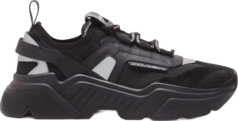 D&G Daymaster Stretch Mesh Men's Sneakers Black Grey