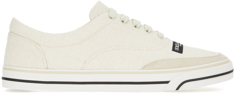 Dolce & Gabbana Ivory canvas sneakers