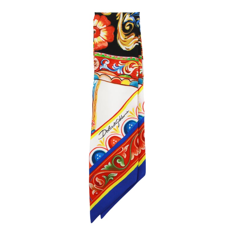 Patterned Silk Scarf