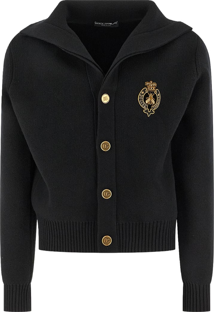 Dolce & Gabbana Black wool cardigan