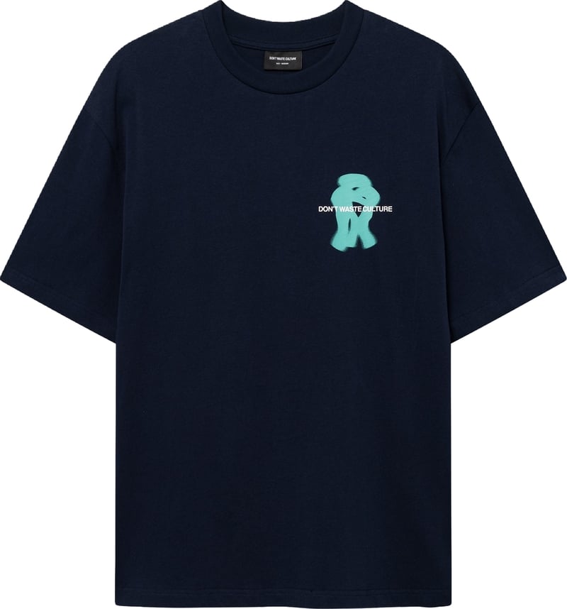 Heren T-shirt met klassieke pasvorm Blauw
