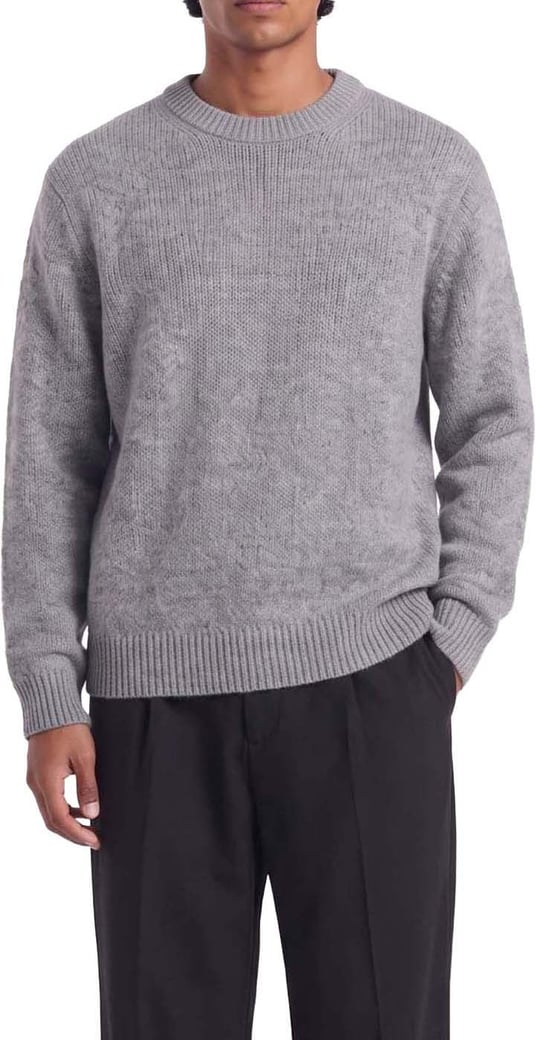 Nils | Heavyweight Knit | Melange Grey