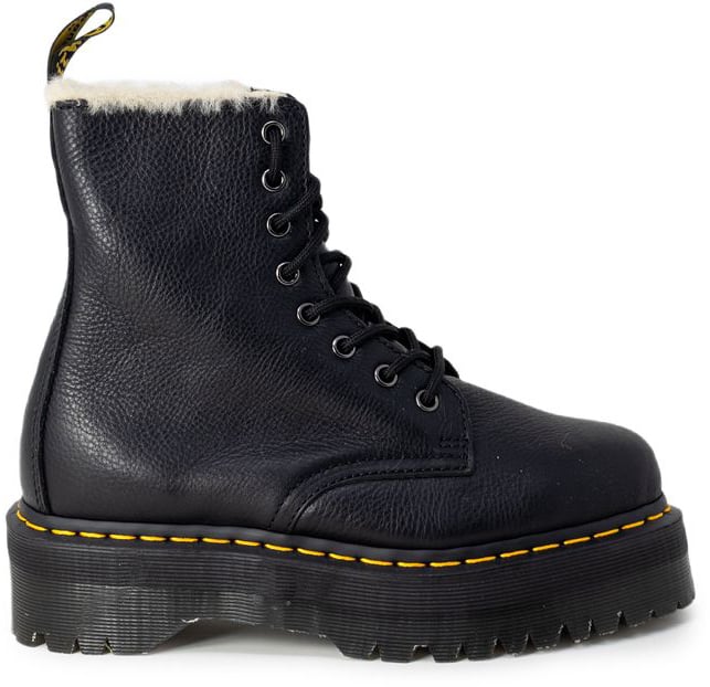 Dr. Martens Black Leather Lace-Up Boots
