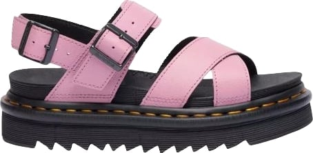 Dr. Martens Pink Leather Platform Sandals