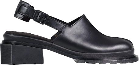 Dr. Martens Black Leather Mules