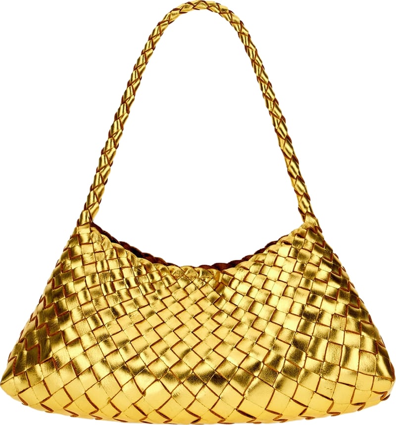 Dragon Diffusion Gold leather Rosanna shoulder bag