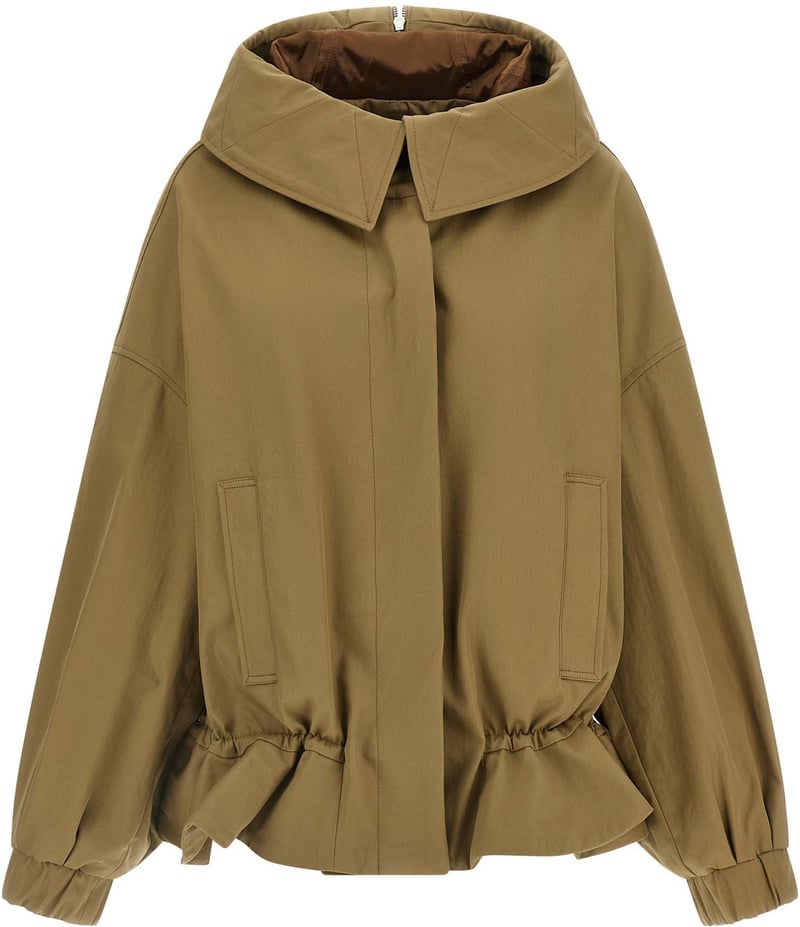 Dries Van Noten Beige Cotton Shell Jacket