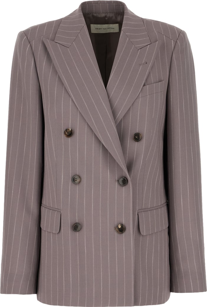 Dries Van Noten Embroidered wool blend blazer
