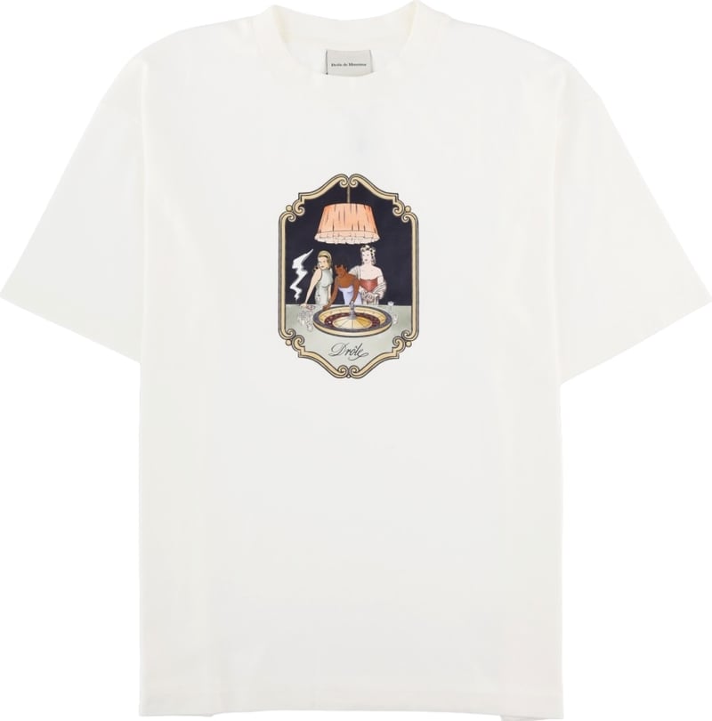 T-Shirt Con Stampa "Casino Scene"
