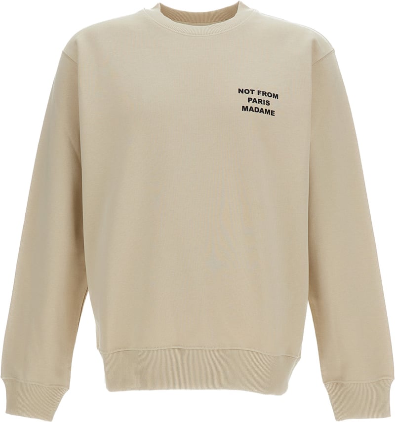 Crew-Neck Slogan Sweatshirt