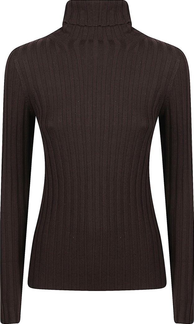 Turtle Neck Sweater Brown