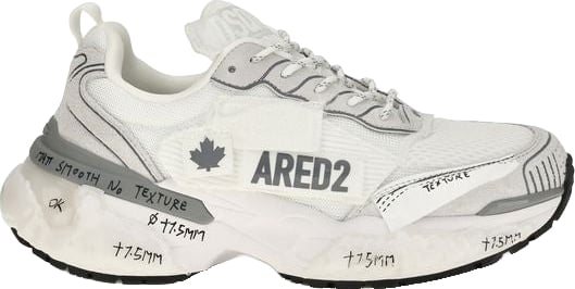 Dsquared² White Polyester Athletic Sneakers