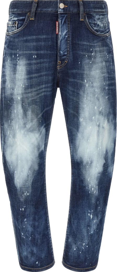Dsquared² Blue Cotton Slim Fit Jeans