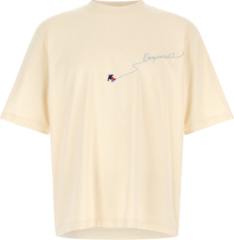 Dsquared² White Cotton T-Shirt