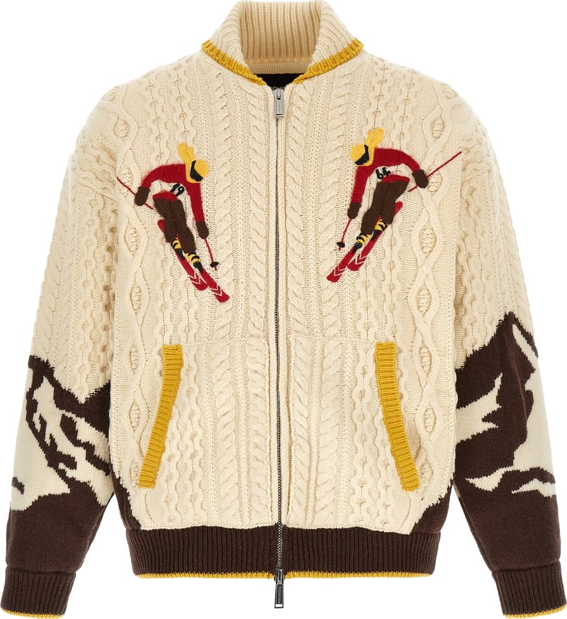 Dsquared² Multicolor Wool Cardigan