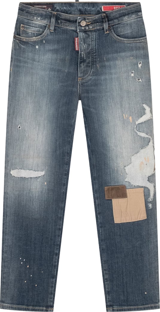 Jeans Boss con Strappi e Applicazioni