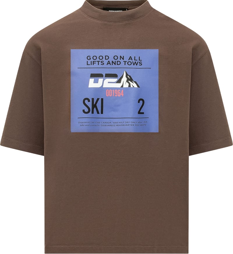 T-shirt Oversize con Stampa Grafica