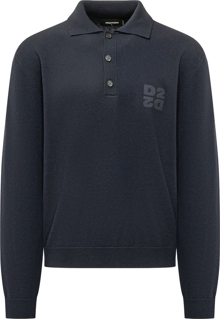 Maglia Polo con Logo sul Petto