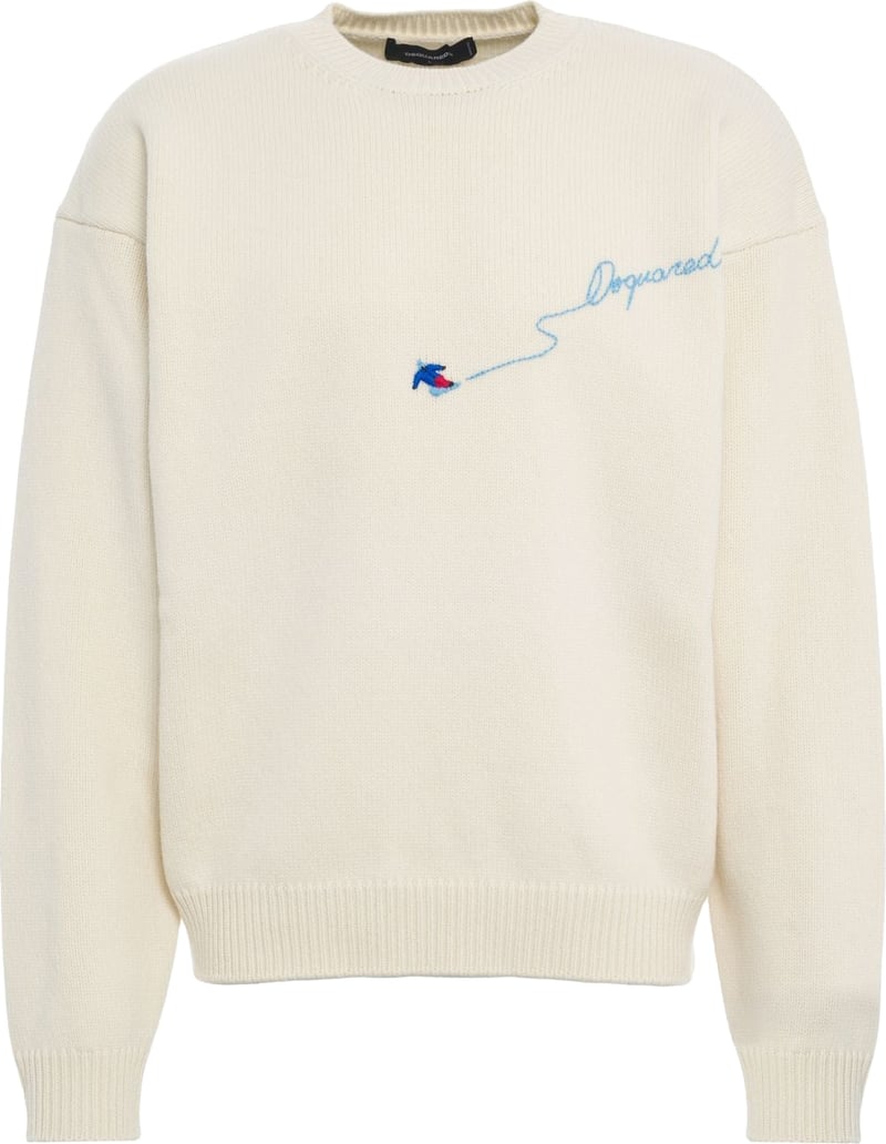 Sweater with logo embroidery