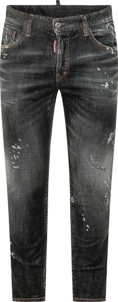 Jeans Skater con Dettagli Distressed