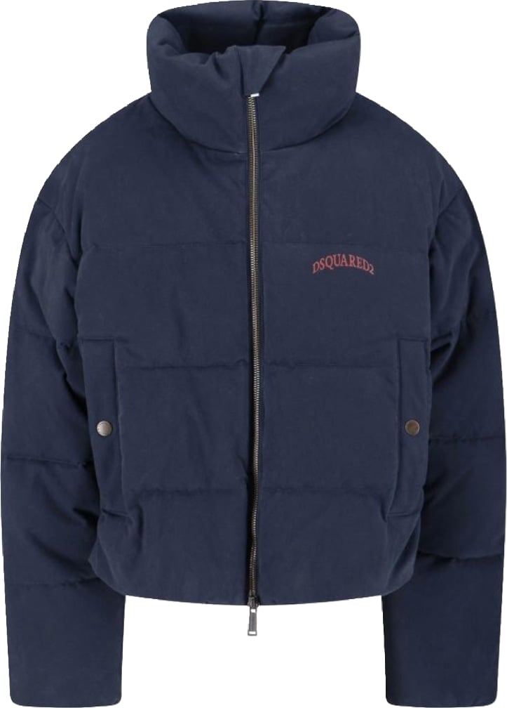 Dsquared2 Logo down jacket Cotton Blue
