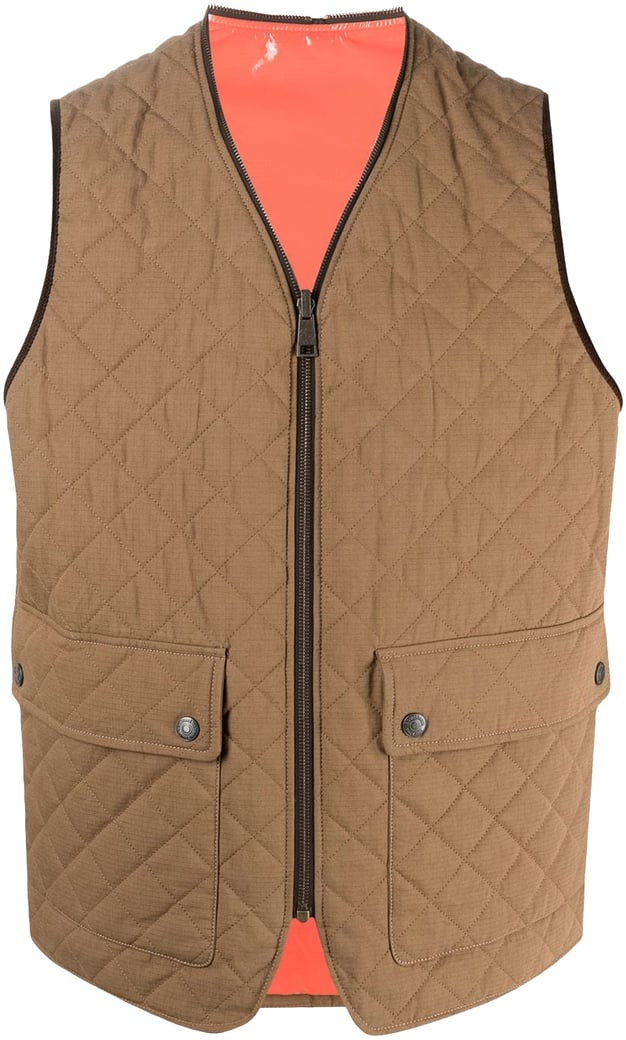Reversible Quilted Vest Jacket