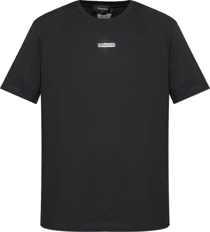 Dsquared2 Men's Logo-Plaque T-Shirt Black