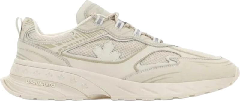Dsquared2 Chalk Mesh Leather Sprinter Men's Sneakers White
