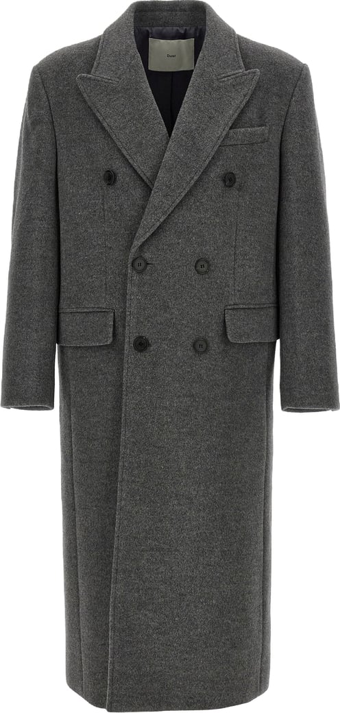 Dunst Grey Wool Double-breasted Coat