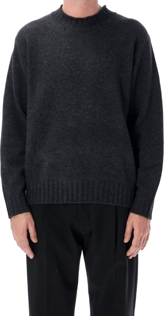Chunky Roll Neck Sweater Charcoal Grey