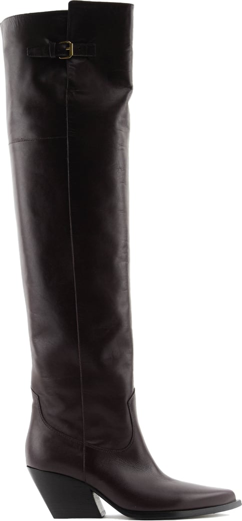 Sharp Overknee Burgundy