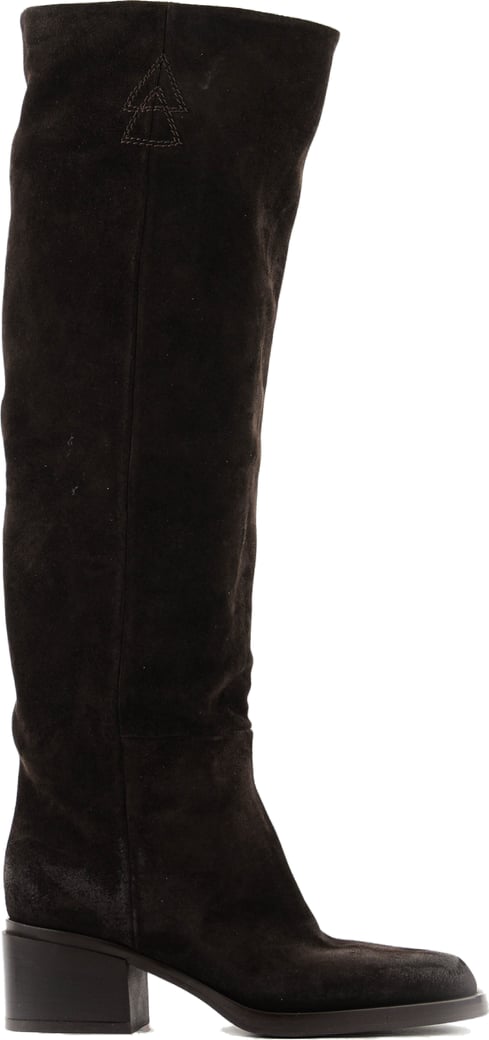 Long Boot Square Brown