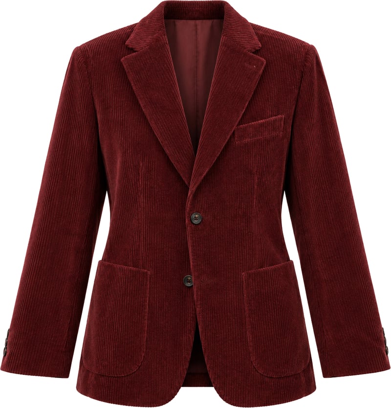 Eleventy SOFT JACKET Cotton Burgundy, Size 50 IT