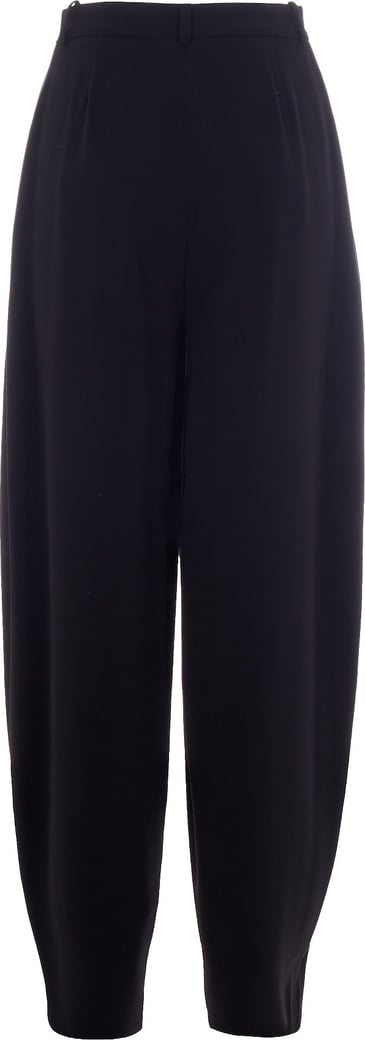 Black Lightweight Crepe Trousers
