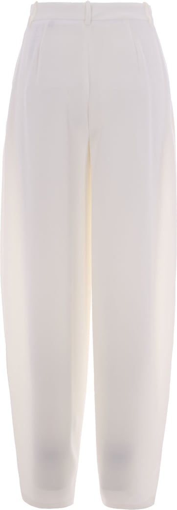 Ivory Lightweight Crepe Trousers