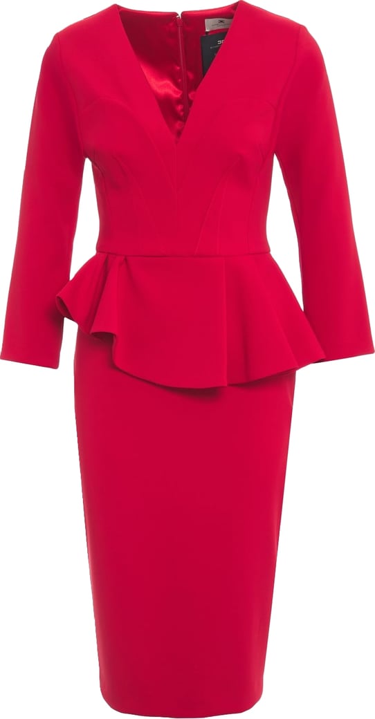 Midi dress with ruffle details