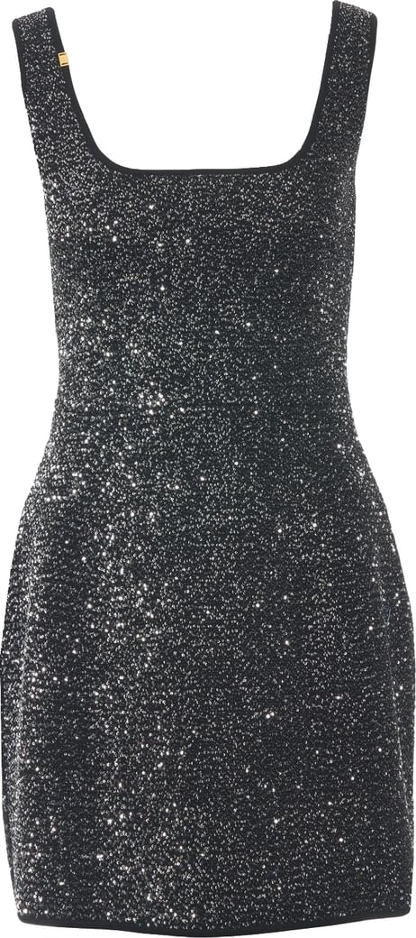 Mini dress with sequin application