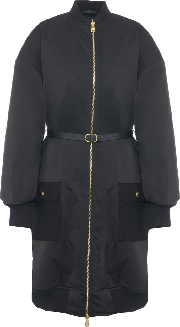 Parka with belt
