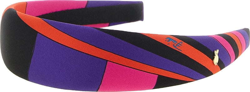 Emilio Pucci Multicolor Silk Headband