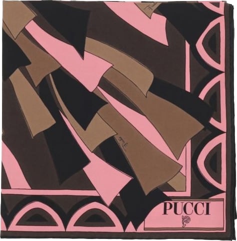 Emilio Pucci Multicolor Silk Scarf