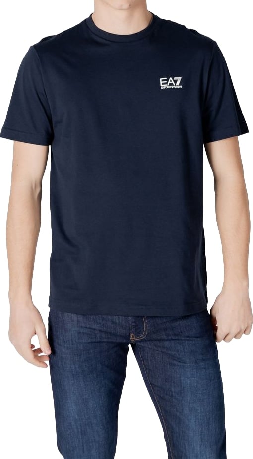 EA7 Emporio Armani Blue Cotton Sportswear