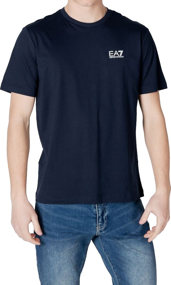 EA7 Emporio Armani Blue Cotton T-Shirt