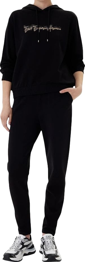 EA7 Emporio Armani Black Cotton Tracksuit