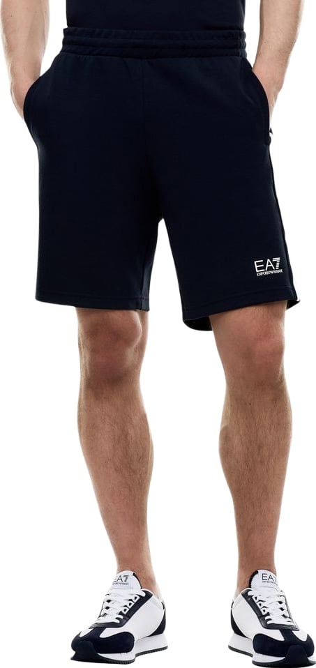 EA7 Emporio Armani Blue Cotton Knee Length