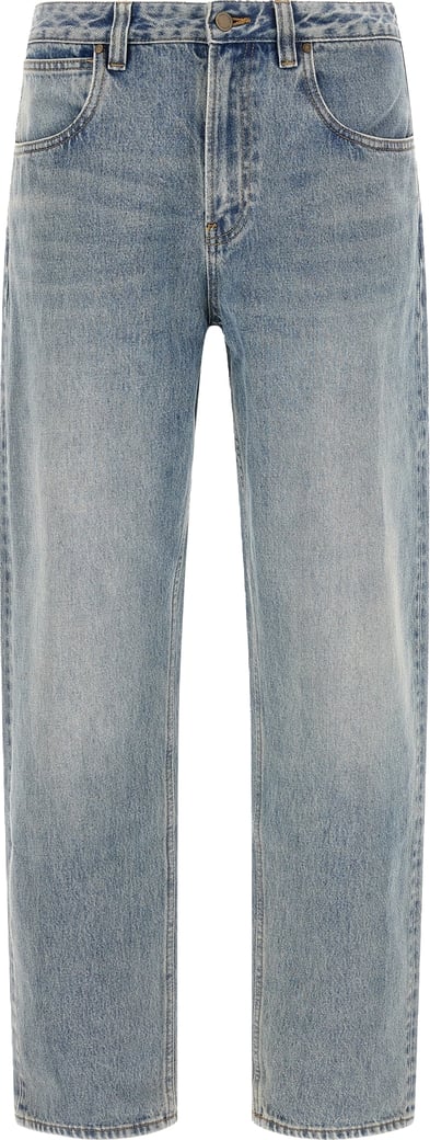 Entire Studios Blue Cotton Straight-Leg Jeans