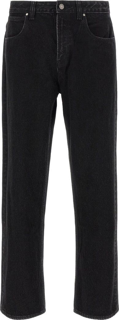 Entire Studios Black Cotton Straight-Leg Jeans