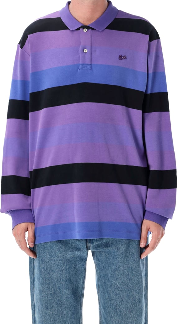 Rugby L/S Polo Purple