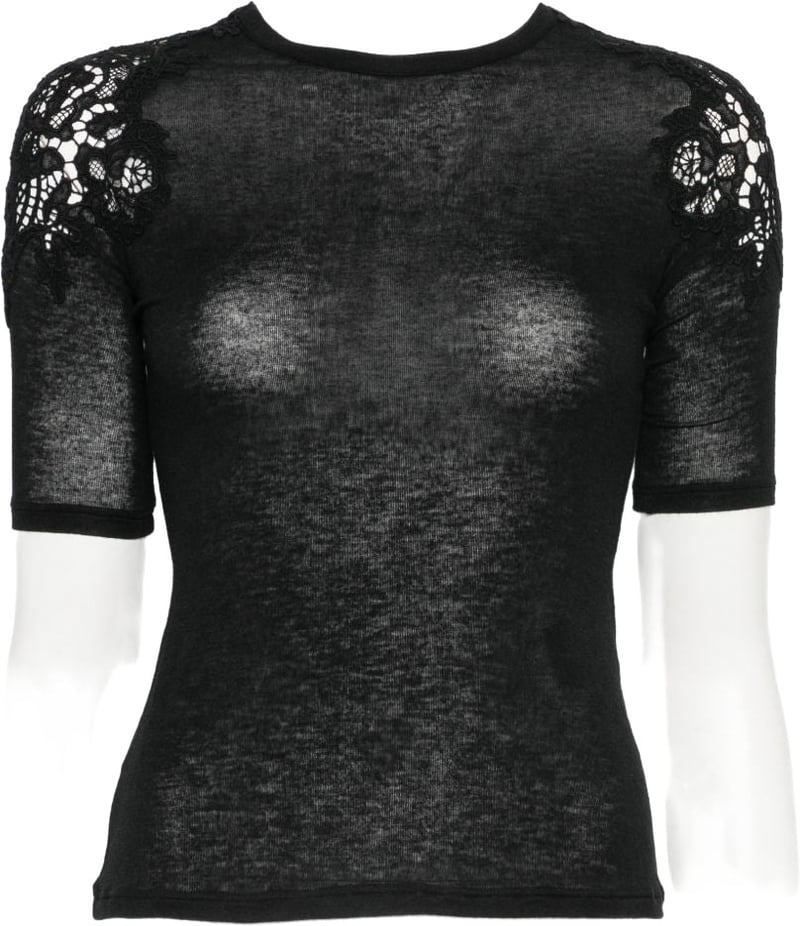 Ermanno Scervino Lace crewneck sweater