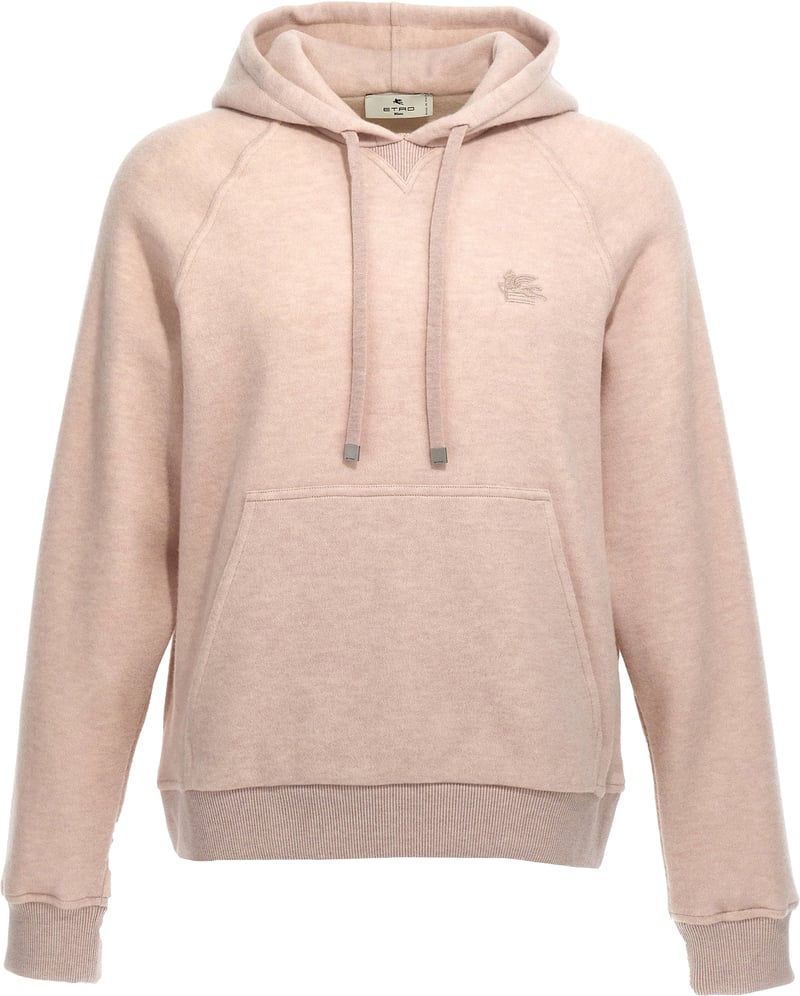 Etro Logo Embroidery Wool Hoodie